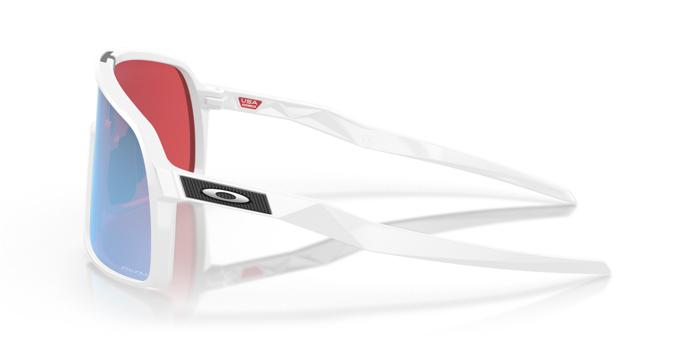 Oakley Sutro Prizm Snow Sapphire Lenses Polished White Frame - Cyclop.in