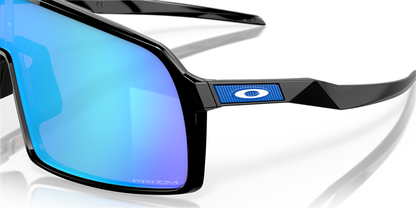 Oakley Sutro Prizm Sapphire Lenses Polished Black Frame - Cyclop.in