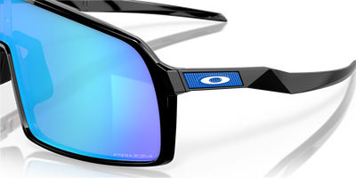 Oakley Sutro Prizm Sapphire Lenses Polished Black Frame - Cyclop.in