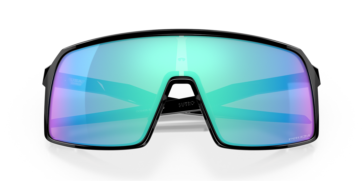 Oakley Sutro Prizm Sapphire Lenses Polished Black Frame - Cyclop.in