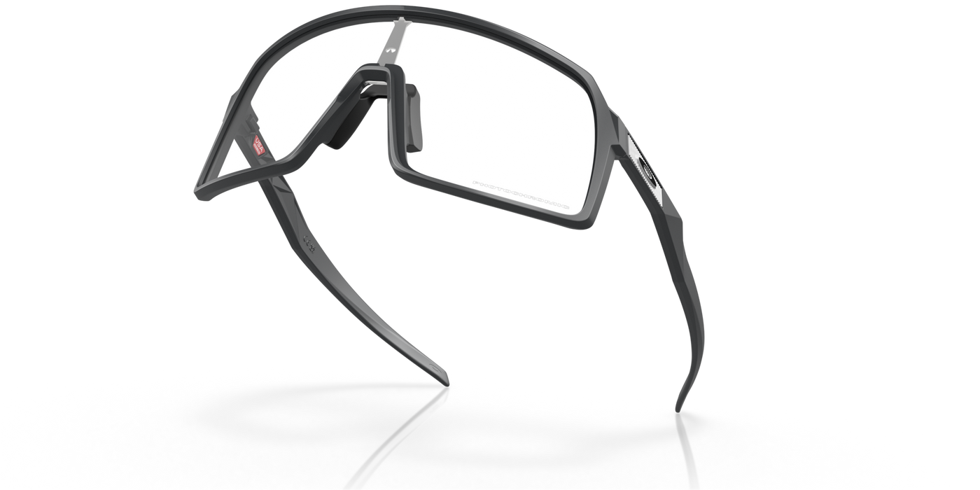 Oakley Sutro Matte Clear To Black Iridium Photochromic Lenses Matte Carbon Frame - Cyclop.in