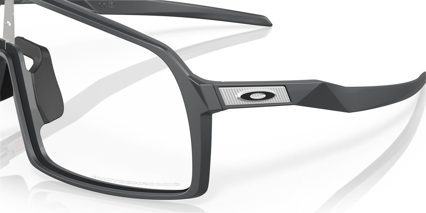 Oakley Sutro Matte Clear To Black Iridium Photochromic Lenses Matte Carbon Frame - Cyclop.in