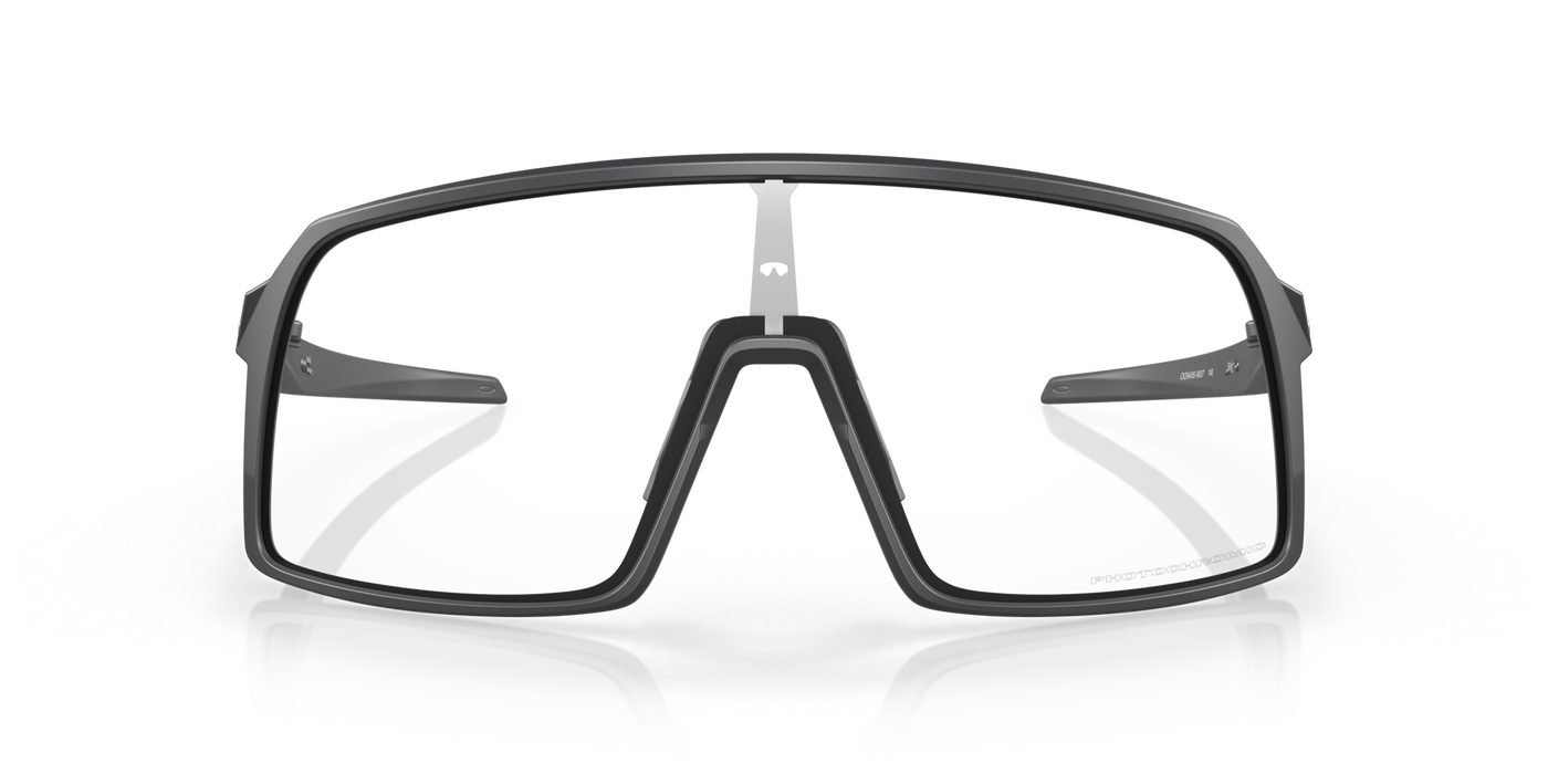 Oakley Sutro Matte Clear To Black Iridium Photochromic Lenses Matte Carbon Frame - Cyclop.in
