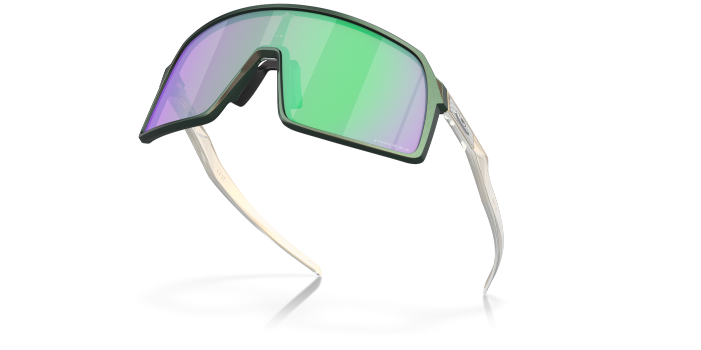 Oakley Sutro Prizm Road Jade Lenses Matte Silver Green Colorshift Frame - Cyclop.in