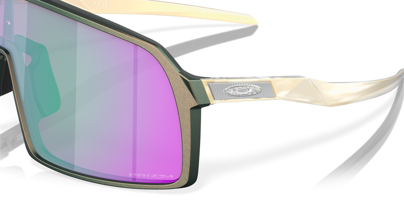 Oakley Sutro Prizm Road Jade Lenses Matte Silver Green Colorshift Frame - Cyclop.in