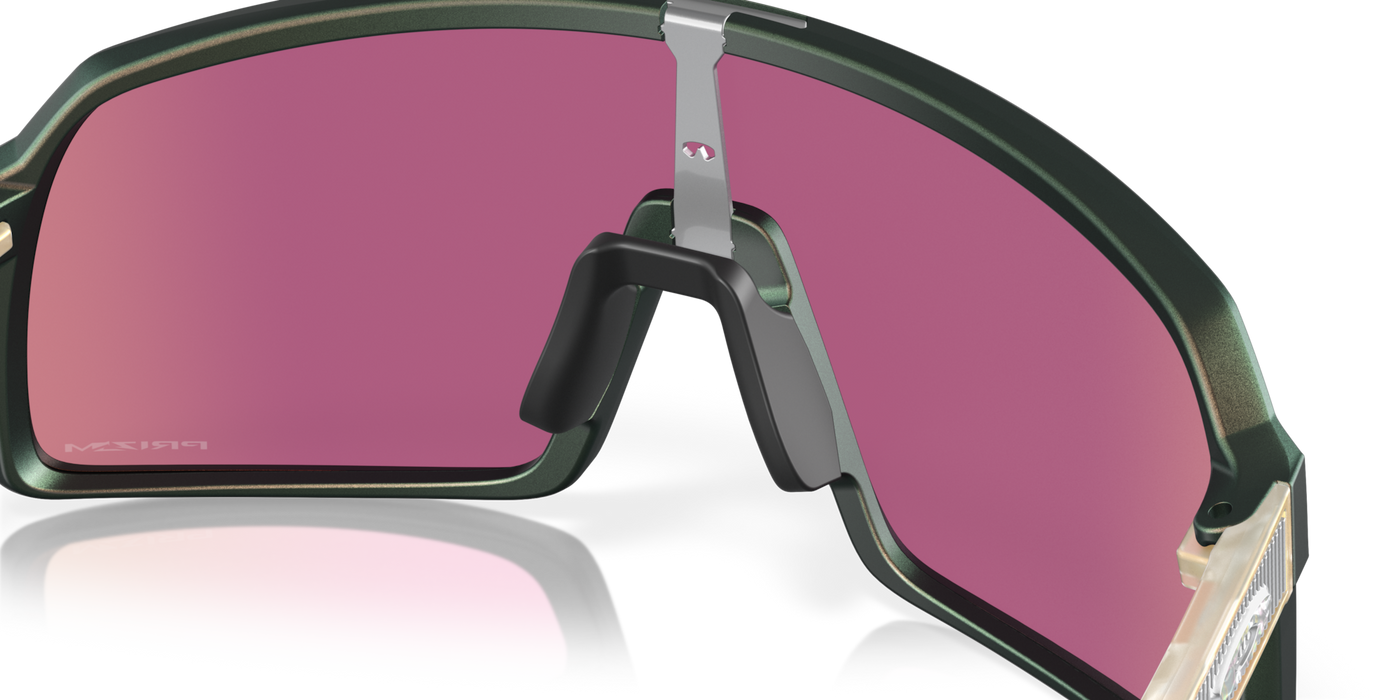 Oakley Sutro Prizm Road Jade Lenses Matte Silver Green Colorshift Frame - Cyclop.in