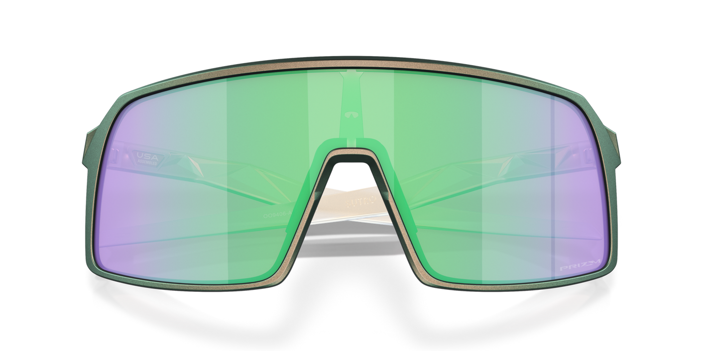 Oakley Sutro Prizm Road Jade Lenses Matte Silver Green Colorshift Frame - Cyclop.in