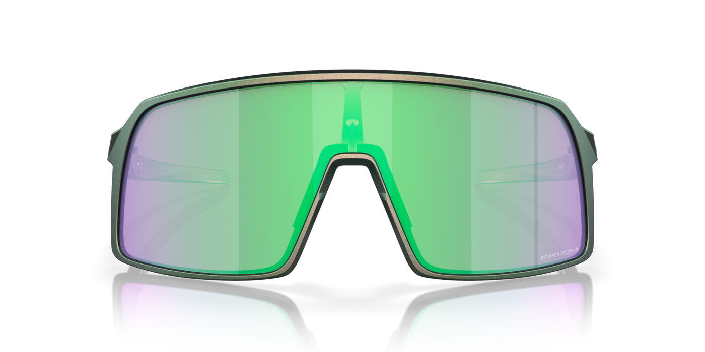 Oakley Sutro Prizm Road Jade Lenses Matte Silver Green Colorshift Frame - Cyclop.in