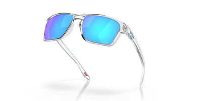 Oakley Sylas Prizm Sapphire Lenses Polished Clear Frame - Cyclop.in