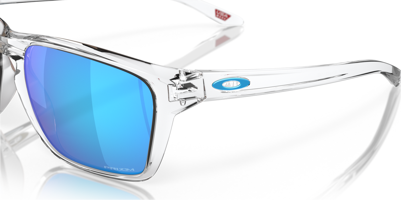 Oakley Sylas Prizm Sapphire Lenses Polished Clear Frame - Cyclop.in