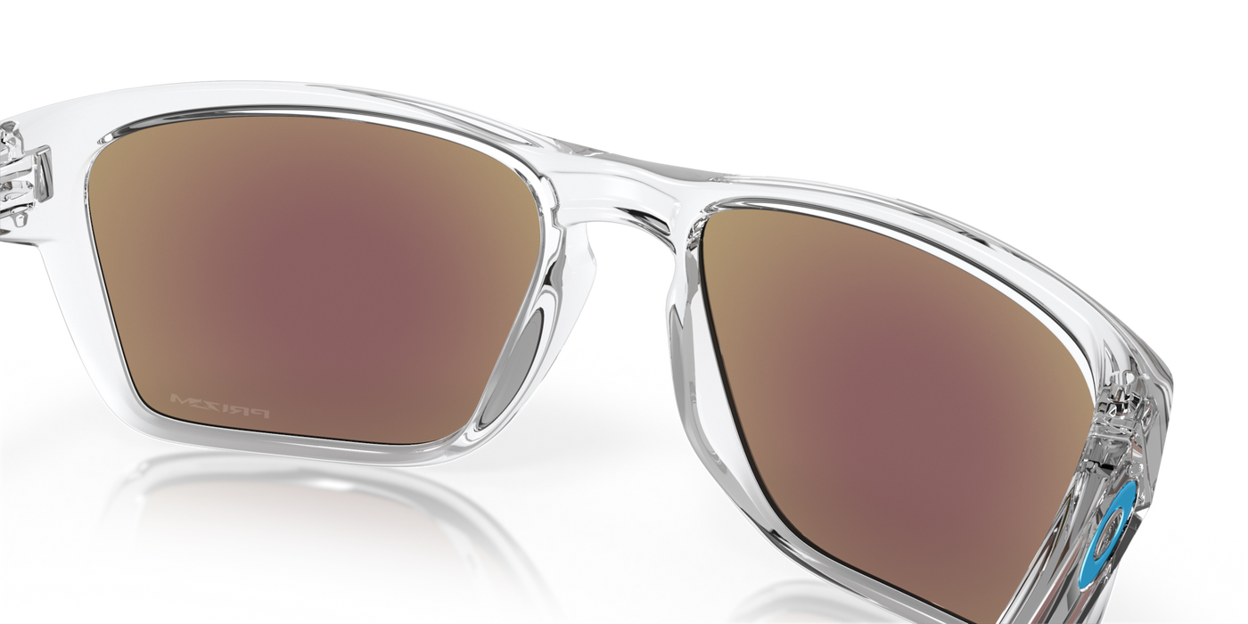 Oakley Sylas Prizm Sapphire Lenses Polished Clear Frame - Cyclop.in