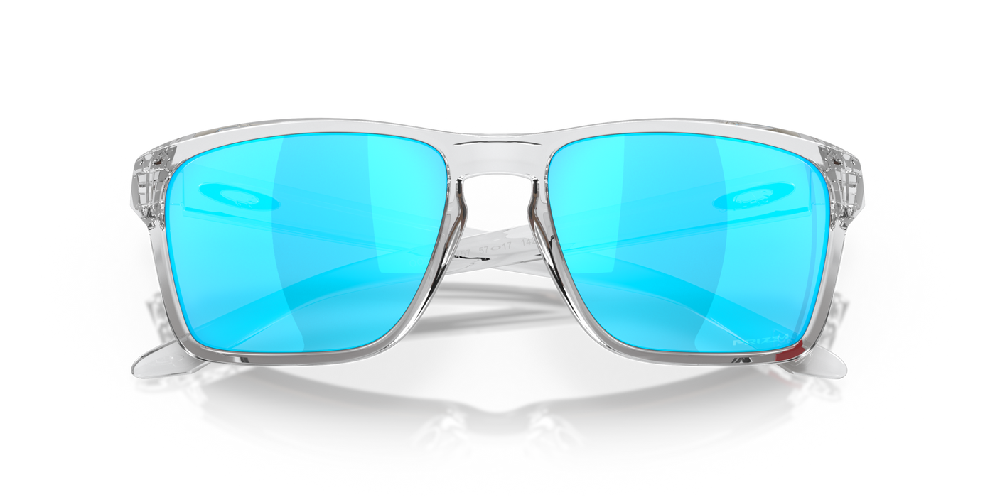 Oakley Sylas Prizm Sapphire Lenses Polished Clear Frame - Cyclop.in