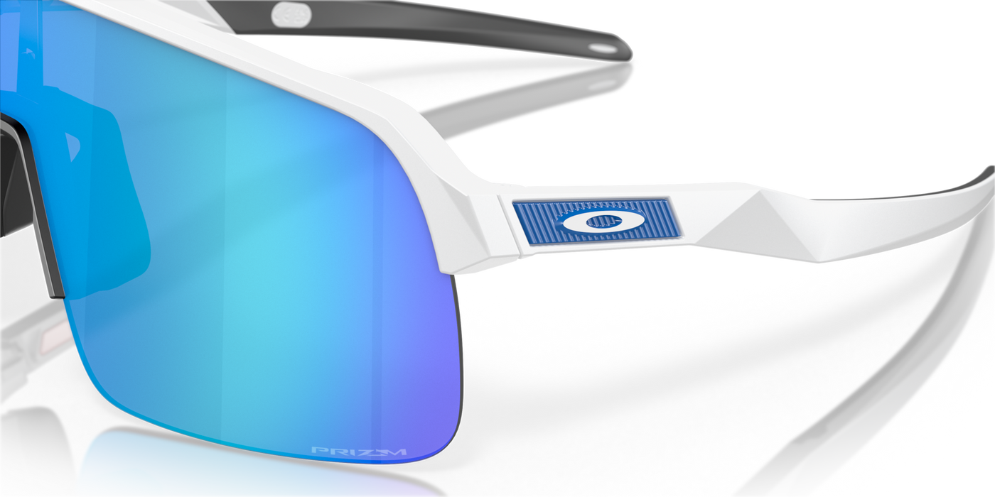 Oakley Sutro Lite Prizm Sapphire Lenses Matte White Frame - Cyclop.in