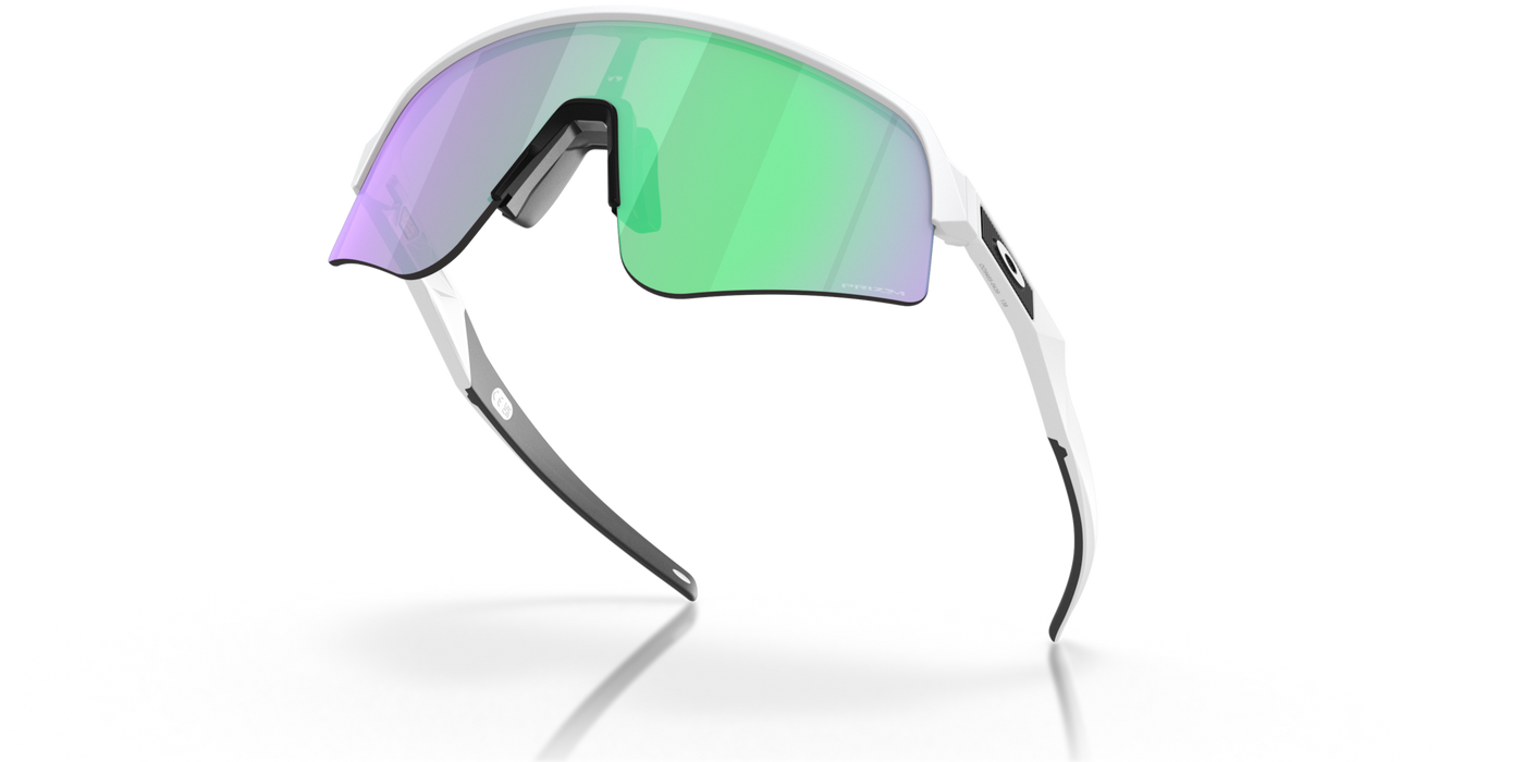 Oakley Sutro Lite Sweep Prizm Road Jade Lenses Matte White Frame - Cyclop.in