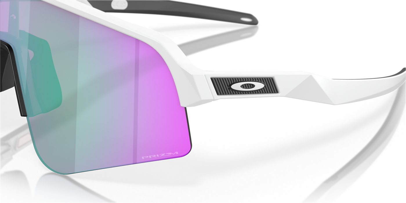 Oakley Sutro Lite Sweep Prizm Road Jade Lenses Matte White Frame - Cyclop.in
