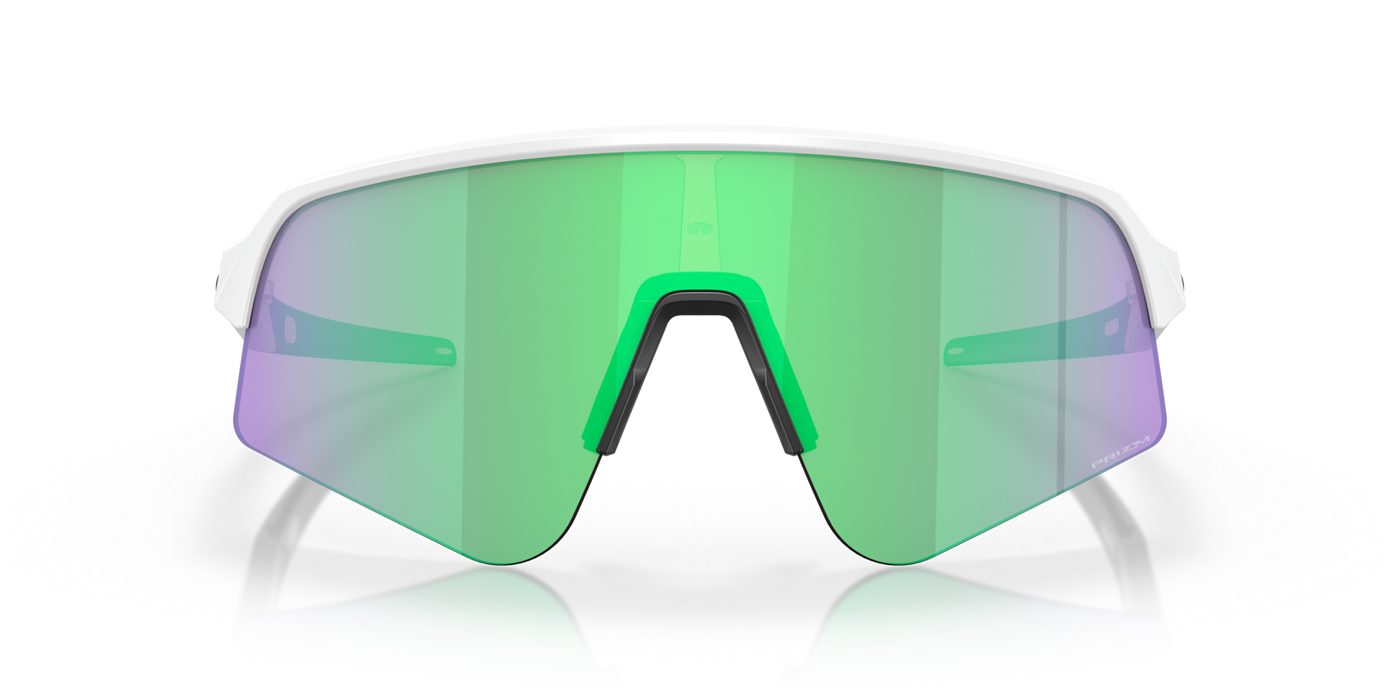 Oakley Sutro Lite Sweep Prizm Road Jade Lenses Matte White Frame - Cyclop.in