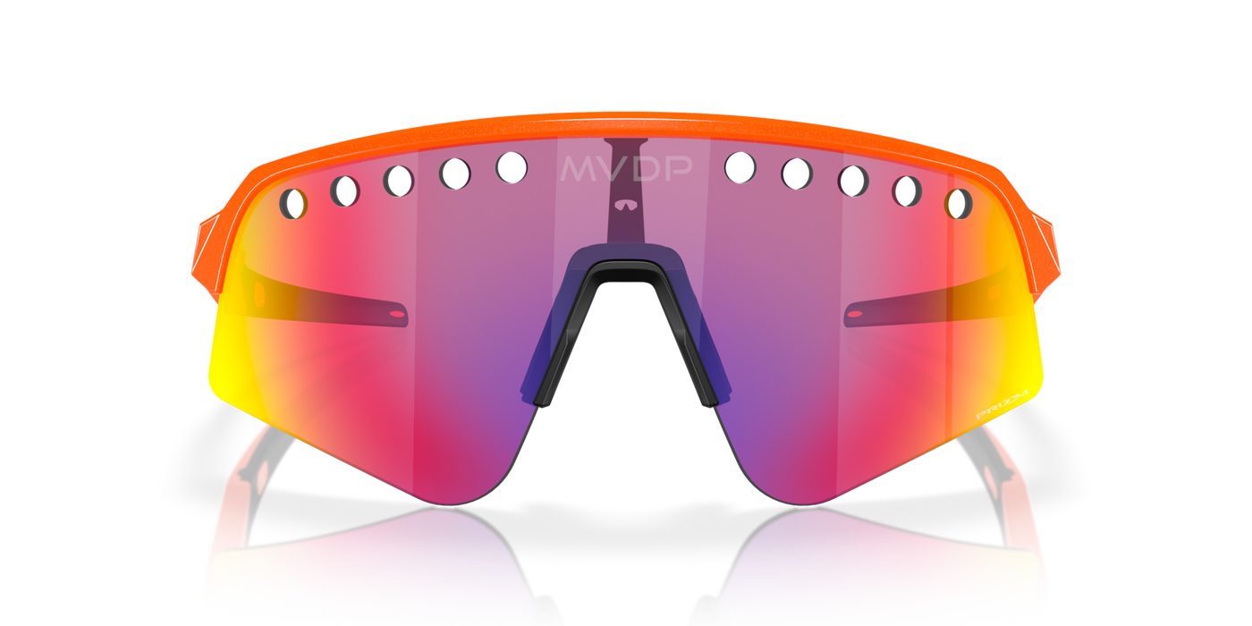 Oakley Sutro Lite Sweep MVDP Prizm Road Lenses Orange Sparkle Frame - Cyclop.in
