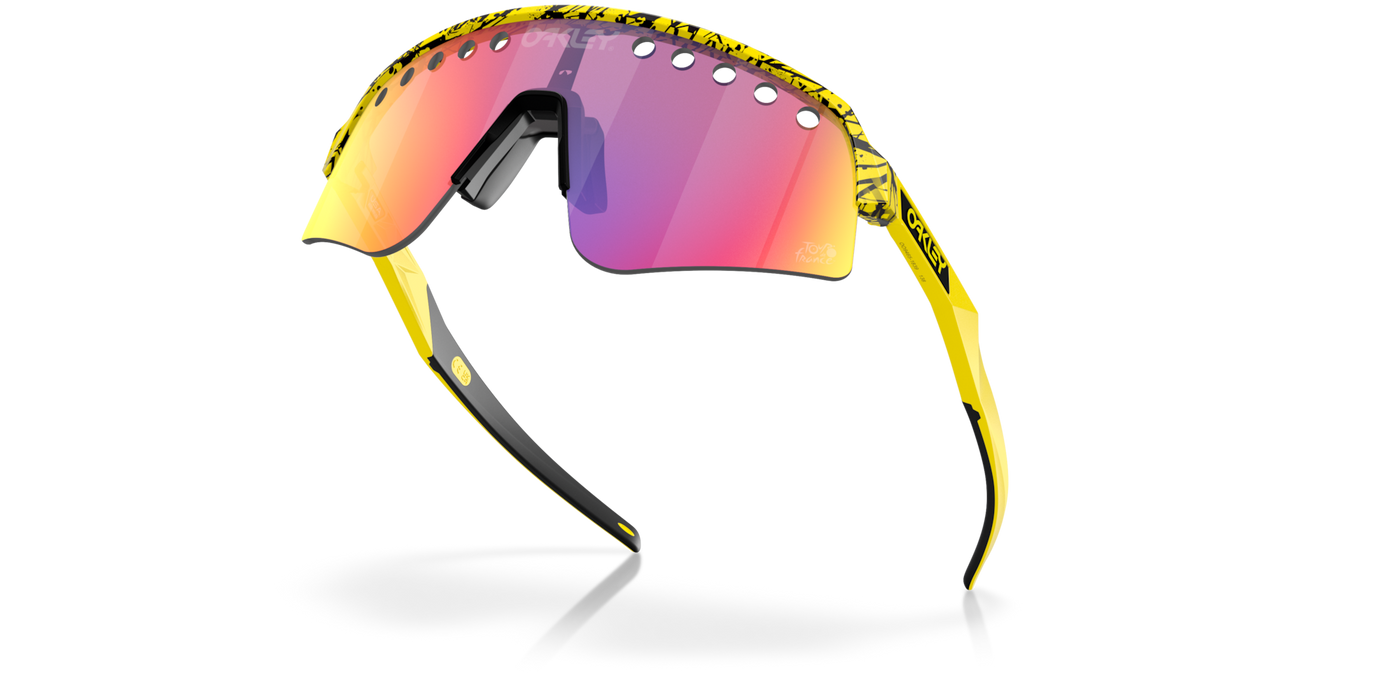 Oakley Sutro Lite Sweep Prizm Road Lenses TDF Splatter Frame - Cyclop.in