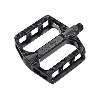 Wellgo B-155Du Alloy Platform Pedal - Black - Cyclop.in