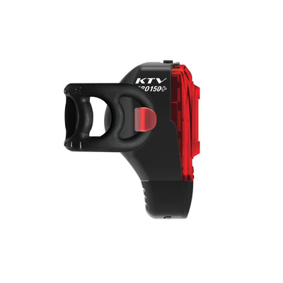 Lezyne KTV Drive Pro+ Rear Light 150 lumens - Black - Cyclop.in