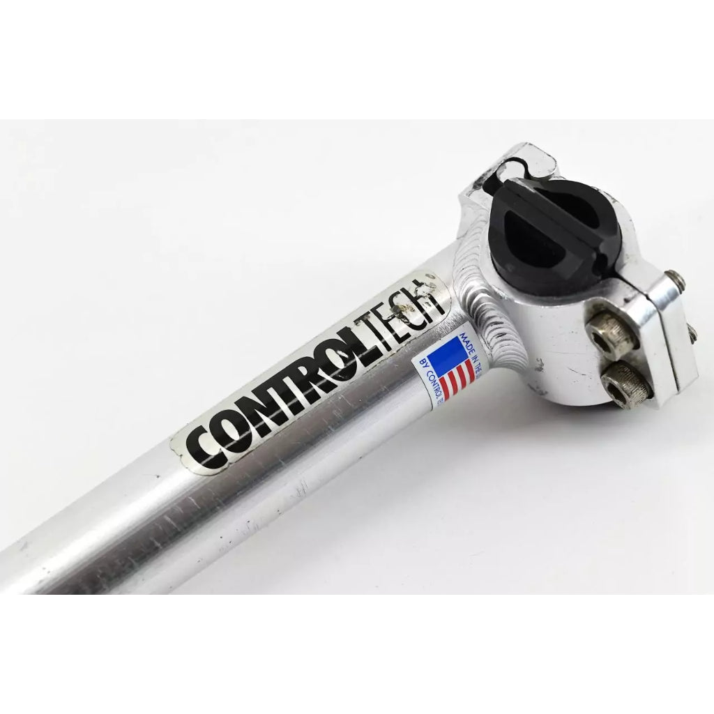 Buy Controltech 1990s Silver Seatpost - 27.2mm | Cyclop.in
