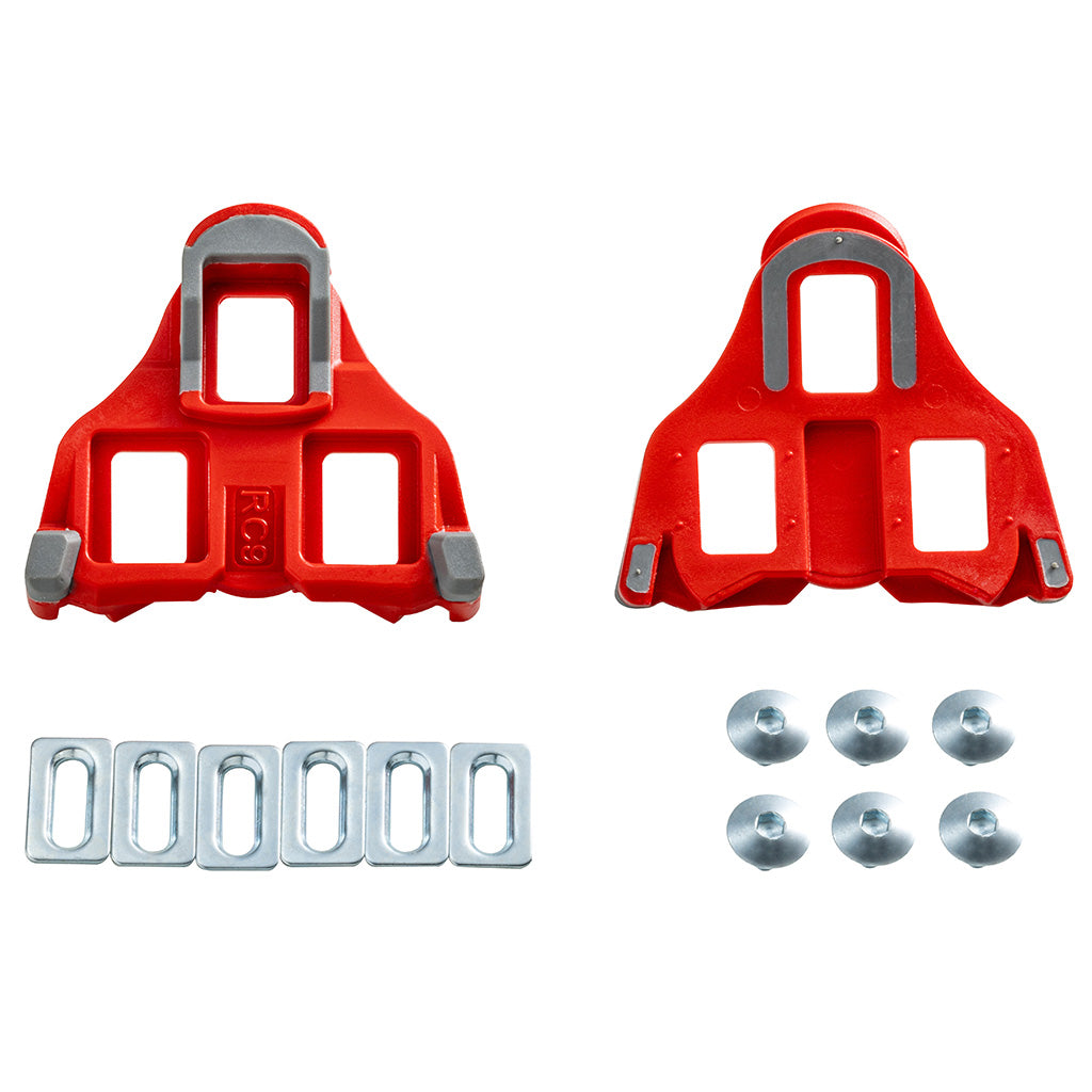 Wellgo RC-9B Cleat For Road Pedal - Shimano SPD-SL Compatible - Red - Cyclop.in