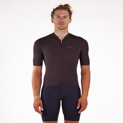 Santini Terranova Stone Unisex Cycling Jersey - Wood - Cyclop.in