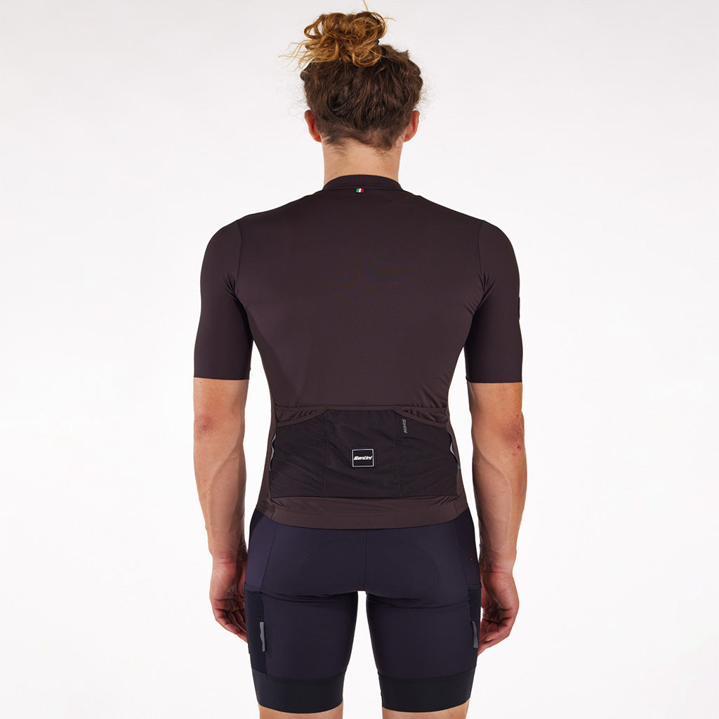 Santini Terranova Stone Unisex Cycling Jersey - Wood - Cyclop.in