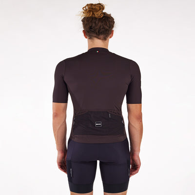 Santini Terranova Stone Unisex Cycling Jersey - Wood - Cyclop.in