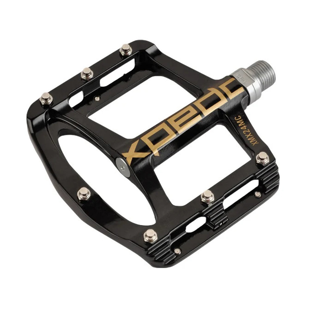 Xpedo Spry Flat Pedal - Black/Gold - Cyclop.in