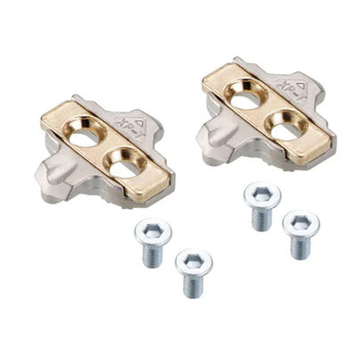 Xpedo Cleat Set Xp - T For Mtb Pedal - Spd - Silver/Gold - Cyclop.in