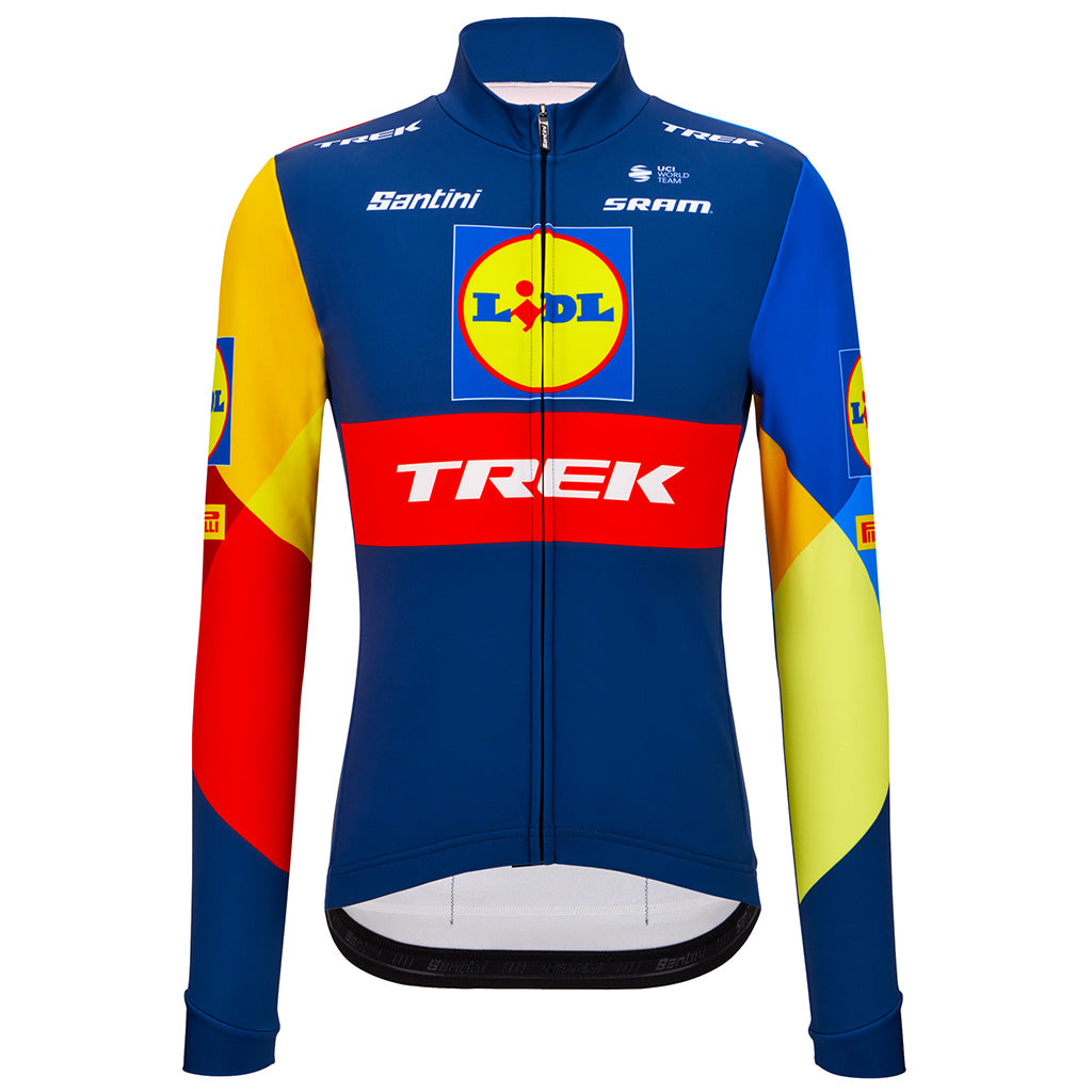 Santini Lidl-Trek Men's Long Sleeve Cycling Jersey - Print - Cyclop.in