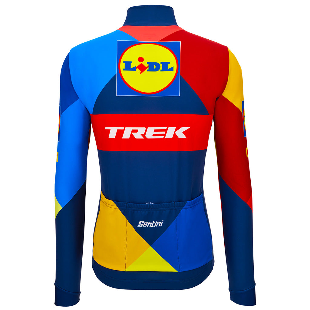 Santini Lidl-Trek Men's Long Sleeve Cycling Jersey - Print - Cyclop.in