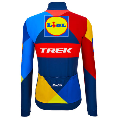 Santini Lidl-Trek Men's Long Sleeve Cycling Jersey - Print - Cyclop.in