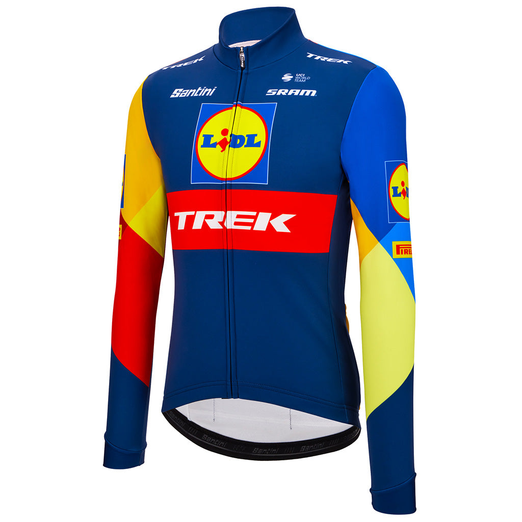 Santini Lidl-Trek Men's Long Sleeve Cycling Jersey - Print - Cyclop.in
