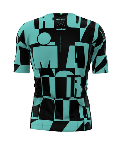 Santini Ironman Enigma Tri Jersey - Aqua - Cyclop.in