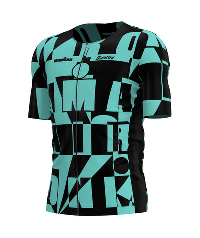 Santini Ironman Enigma Tri Jersey - Aqua - Cyclop.in