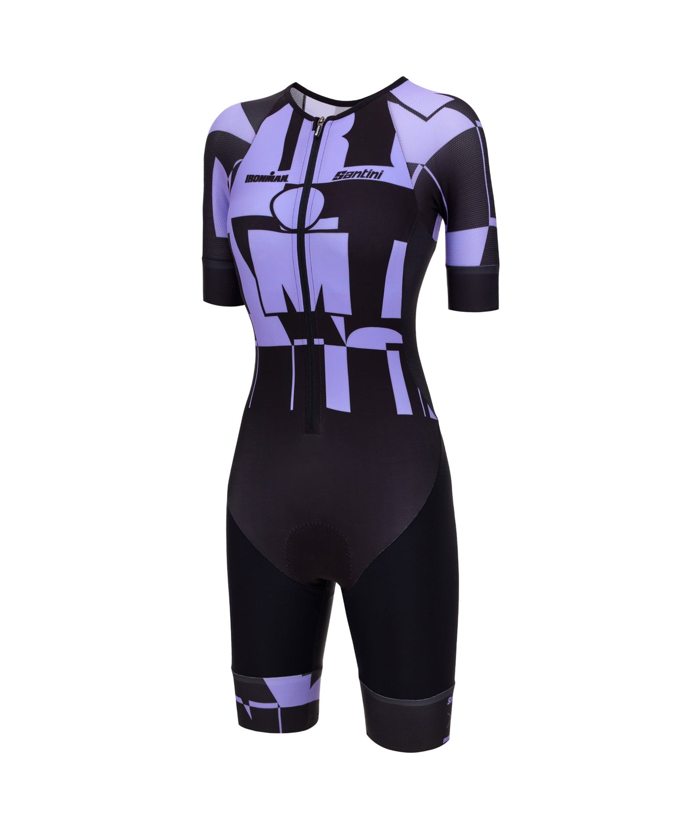 Santini Women Im Enigma Trisuit Short Sleeve -Lilac - Cyclop.in