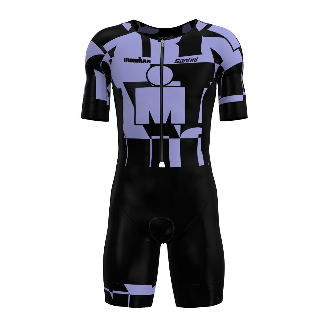 Santini Women Im Enigma Trisuit Short Sleeve -Lilac - Cyclop.in