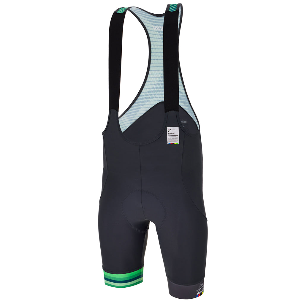 Santini UCI Colorado 1986 Men's Cycling Bibshorts - Titanium - Cyclop.in