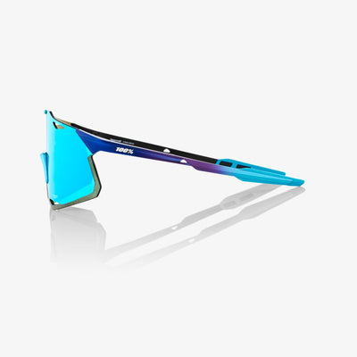 100% HYPERCRAFT Sport Sunglasses - (Matte Metallic Into the Fade/Blue Topaz Multilayer Mirror Lens) - Cyclop.in