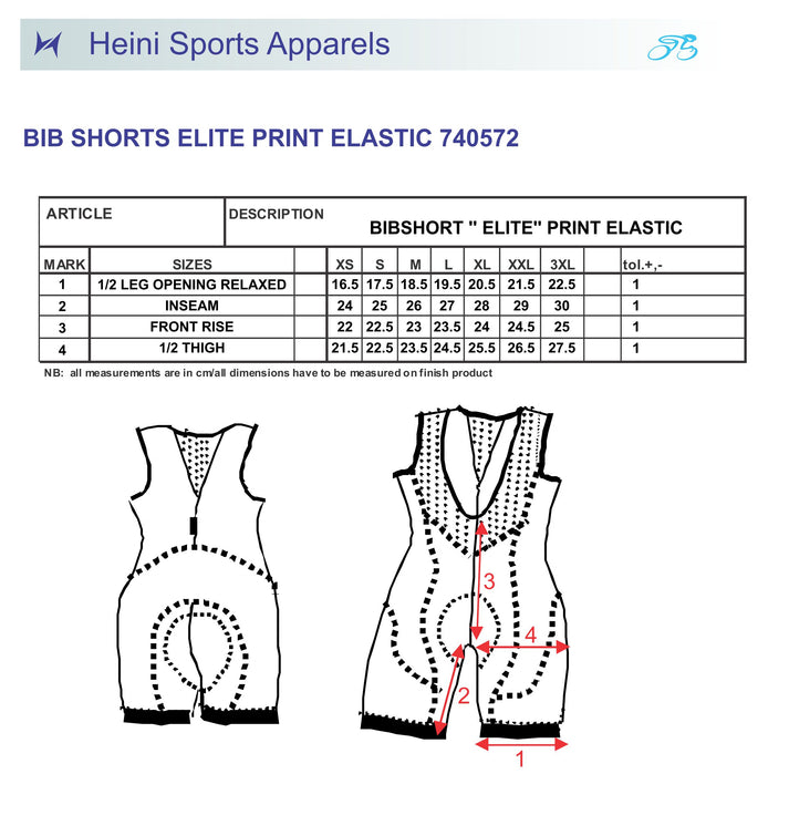Heini Elite 406 Men's Bib Short - Cyclop.in