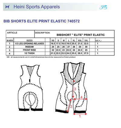 Heini Elite 406 Men's Bib Short - Cyclop.in