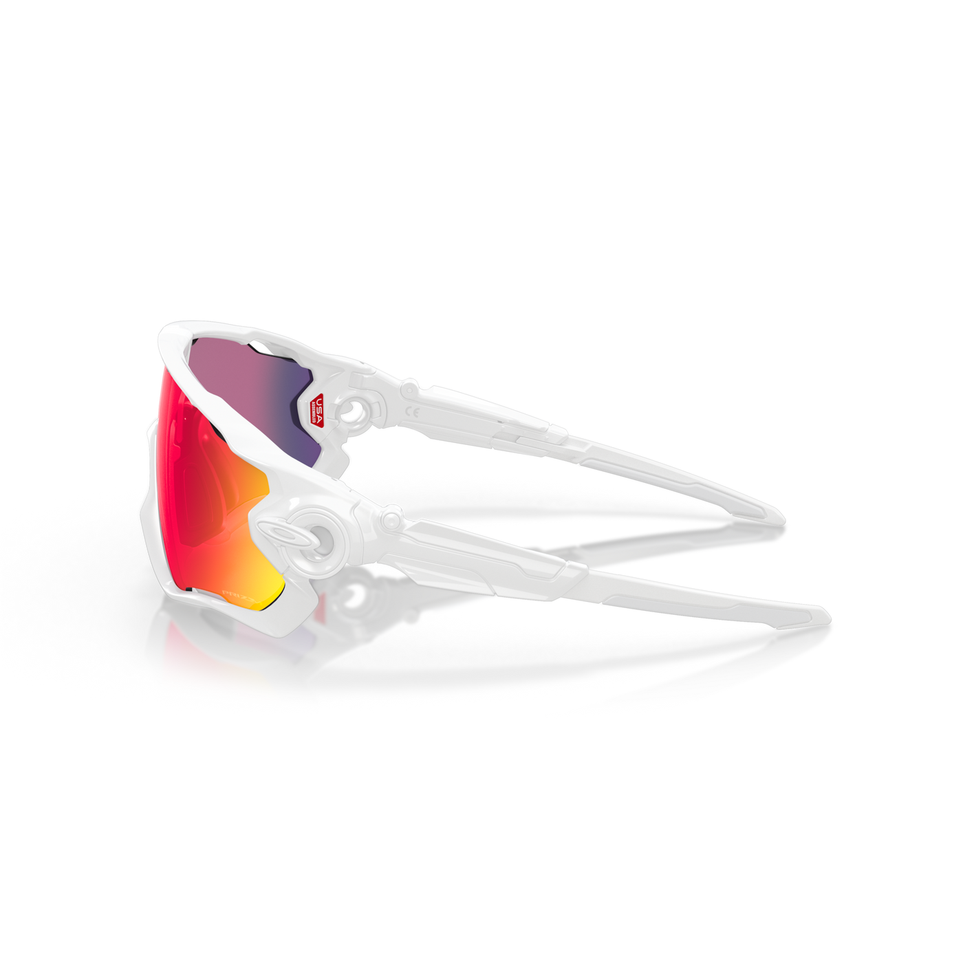 Oakley Jawbreaker Prizm Road Lenses, Polished White Frame - Cyclop.in