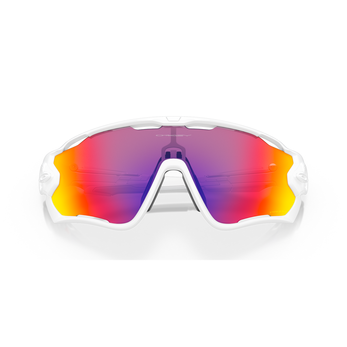 Oakley Jawbreaker Prizm Road Lenses, Polished White Frame - Cyclop.in