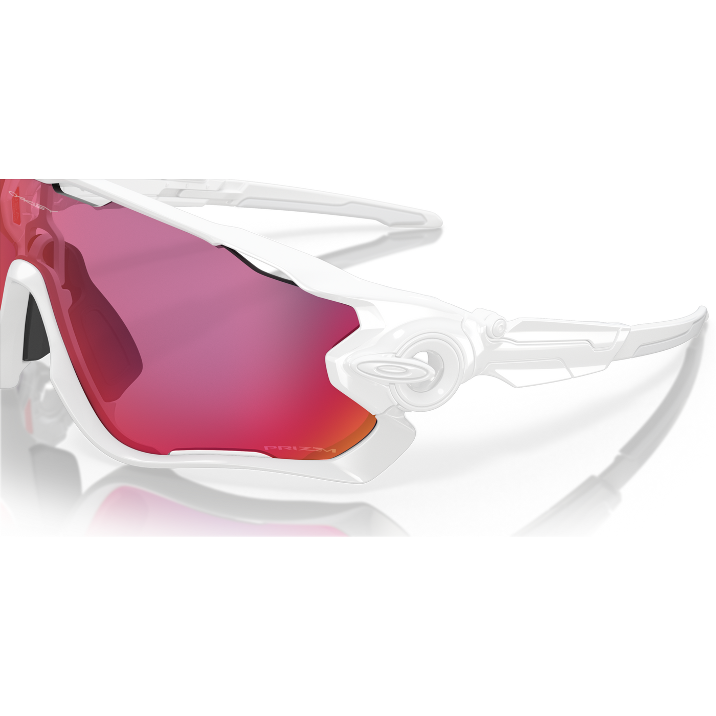 Oakley Jawbreaker Prizm Road Lenses, Polished White Frame - Cyclop.in