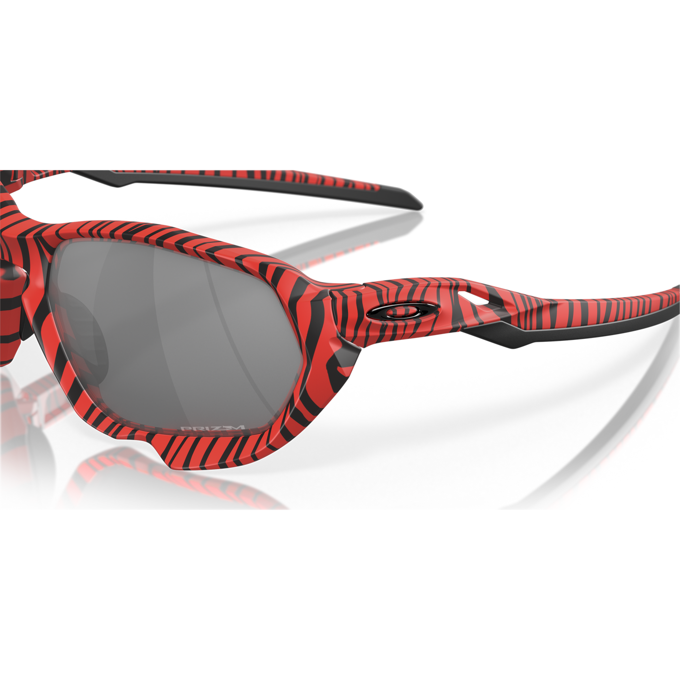 Oakley Plazma Prizm Black Lenses, Red Tiger Frame - Cyclop.in