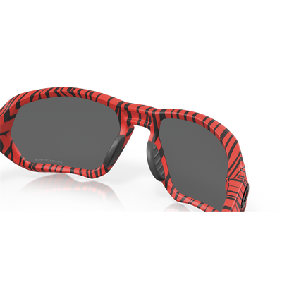 Oakley Plazma Prizm Black Lenses, Red Tiger Frame - Cyclop.in