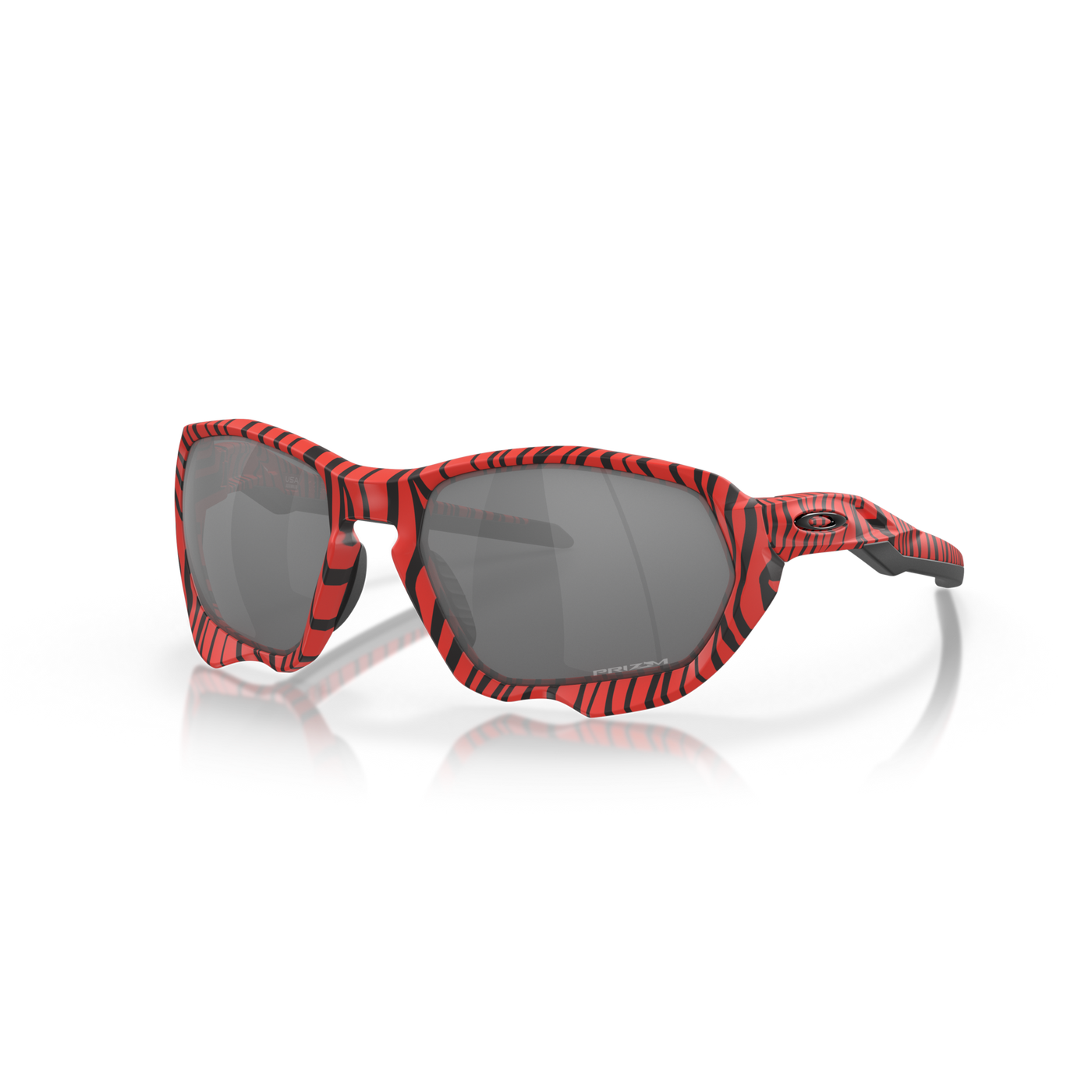 Oakley Plazma Prizm Black Lenses, Red Tiger Frame - Cyclop.in