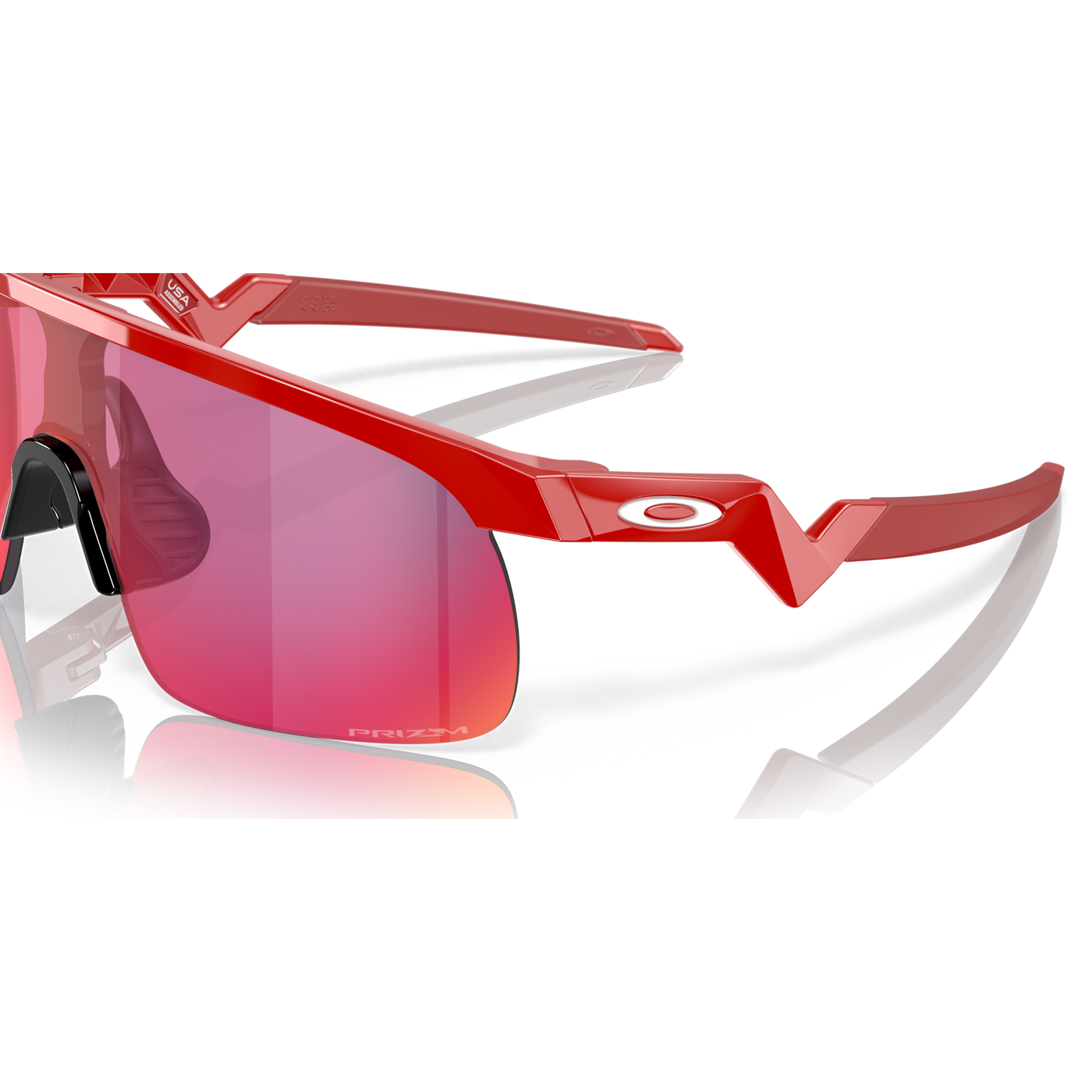 Oakley Resistor Youth Fit Prizm Road Lenses, Redline Frame - Cyclop.in